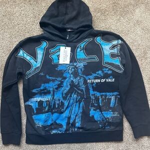 Black and Blue Graphic Hoodie